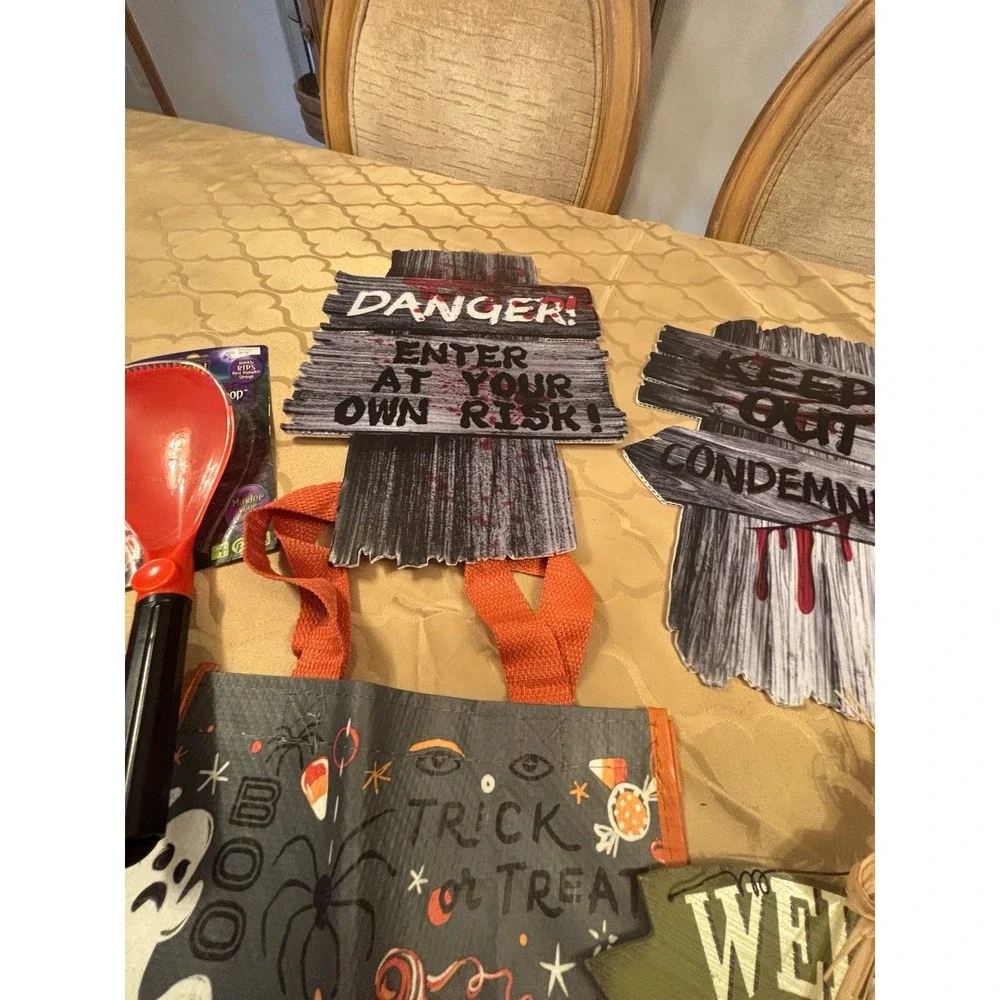 Halloween Decor & Party Supplies Lot #2. Large